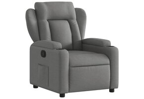 vidaXL Fauteuil Verstelbaar Stof Donkergrijs - 60% Korting
