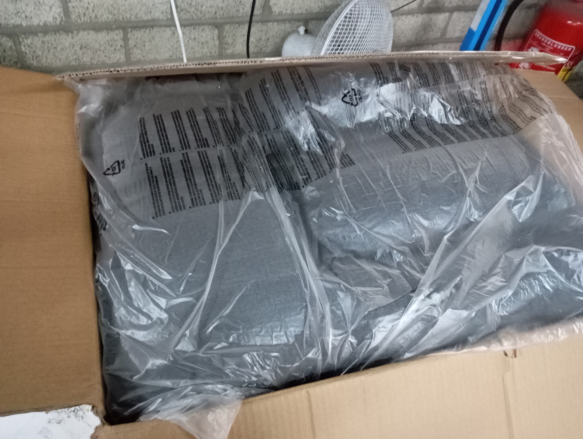 vidaXL Fauteuil Verstelbaar Stof Donkergrijs - 60% Korting