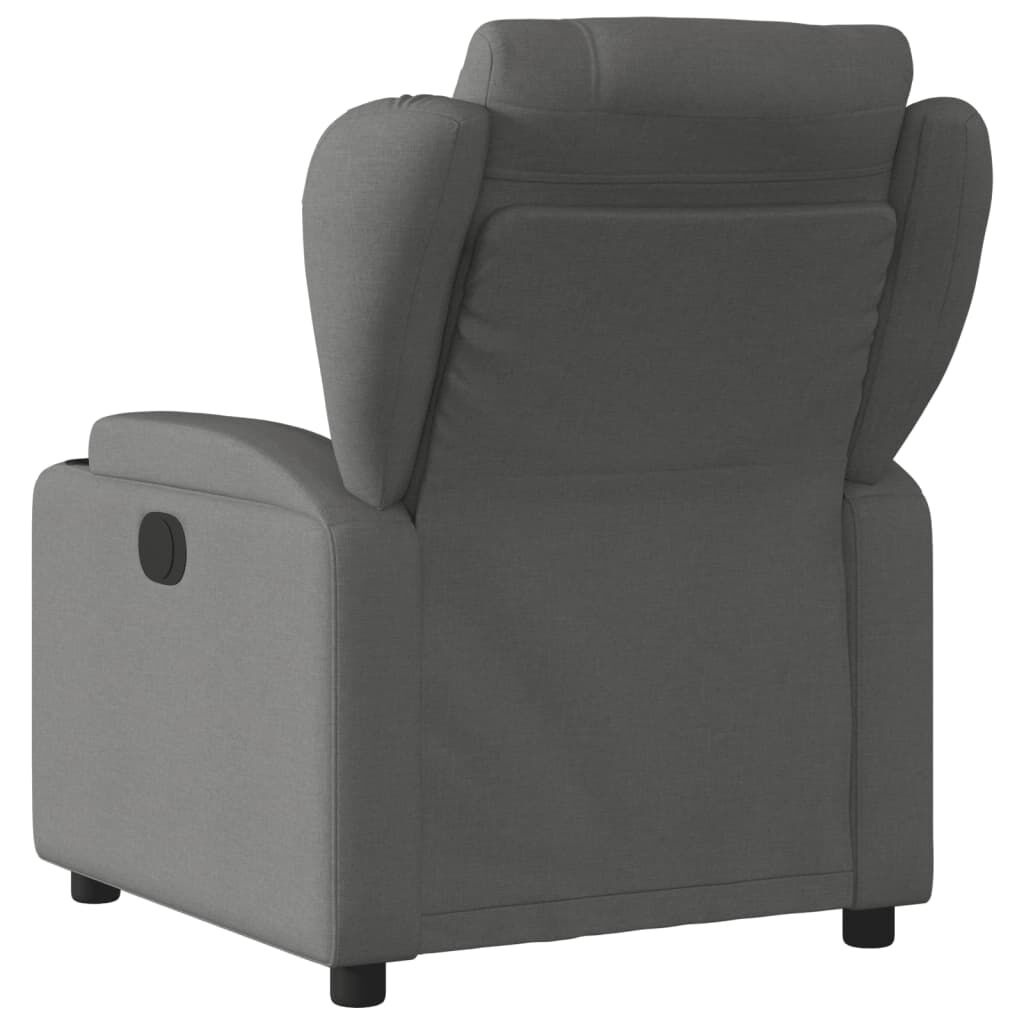 vidaXL Fauteuil Verstelbaar Stof Donkergrijs - 60% Korting