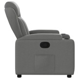 vidaXL Fauteuil Verstelbaar Stof Donkergrijs - 60% Korting
