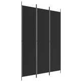 vidaXL Kamerscherm 3-delig 150x220cm Zwart - 40% Korting!