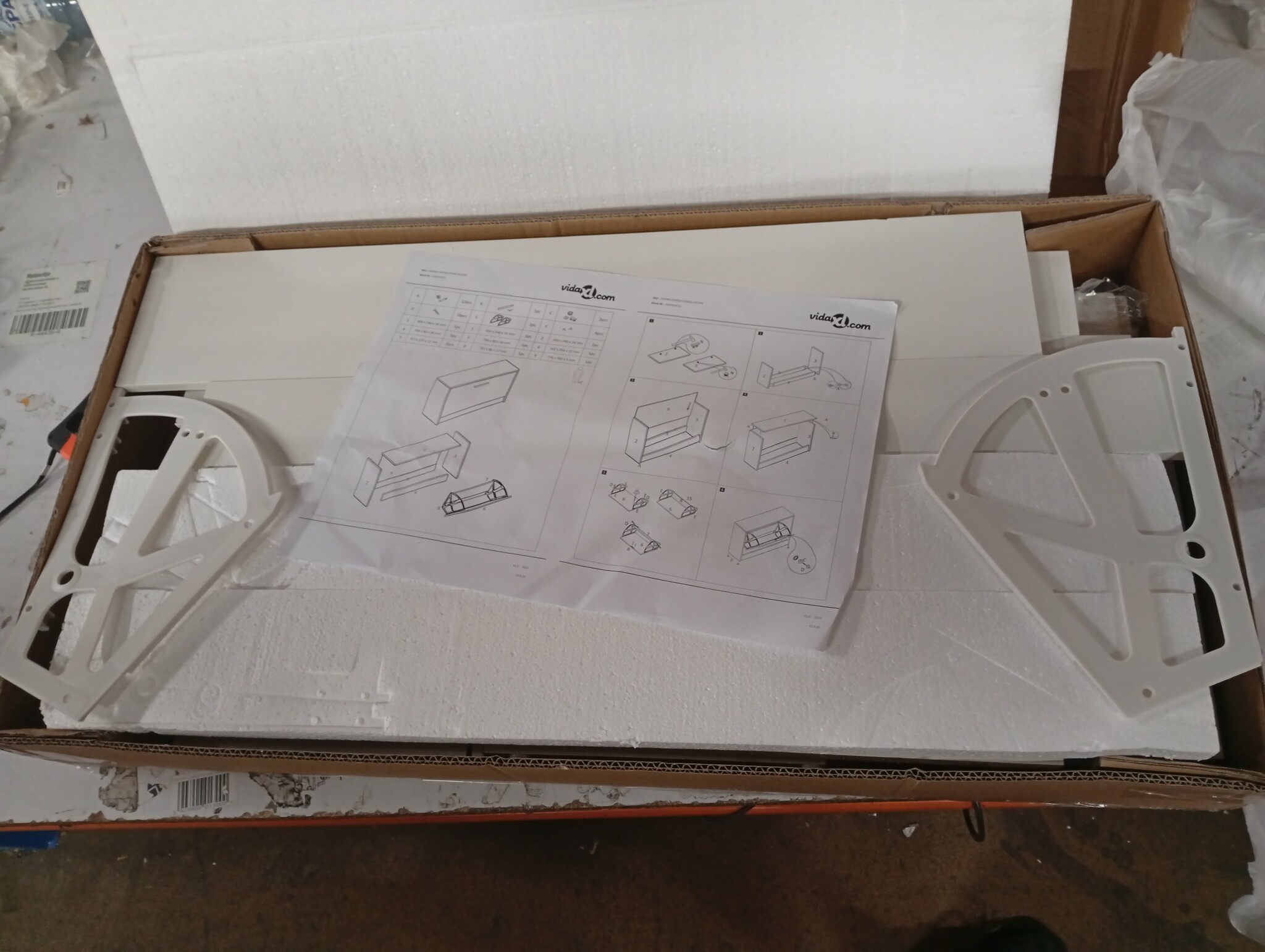 vidaXL Schoenenrek Hoogglans Wit - 55% Korting!