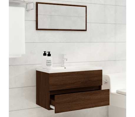 VidaXL Badkamermeubelset Bruin Eiken - 55% Korting!