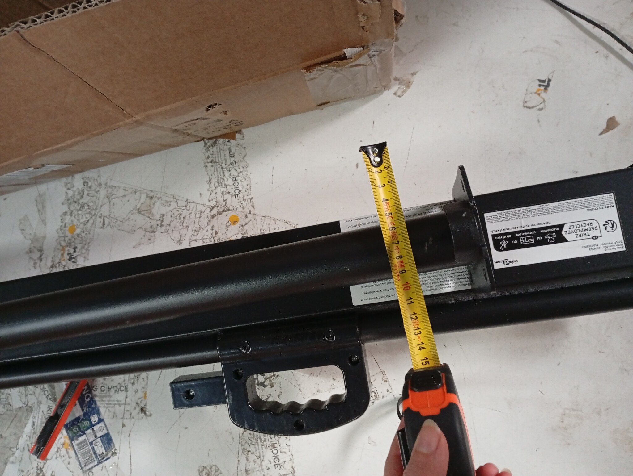 VidaXL Uittrekbaar Windscherm 120x600cm Antraciet | -55%