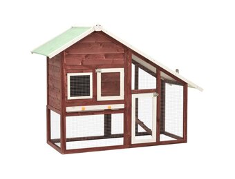 vidaXL Konijnenhok 140cm - Massief Hout - Nu 60% Korting!