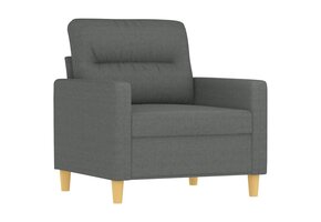 VidaXL Fauteuil 60 cm Stoffen Donkergrijs - 46% Korting!