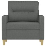 VidaXL Fauteuil 60 cm Stoffen Donkergrijs - 46% Korting!
