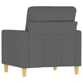 VidaXL Fauteuil 60 cm Stoffen Donkergrijs - 46% Korting!