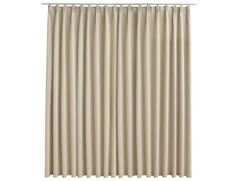 vidaXL Gordijn Verduisterend Beige 290x245 cm - 55% Korting!