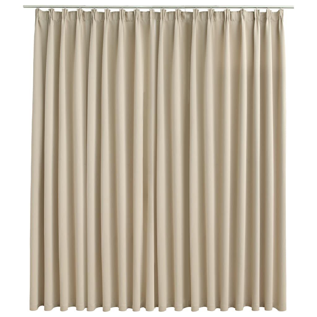 vidaXL Gordijn Verduisterend Beige 290x245 cm - 55% Korting!