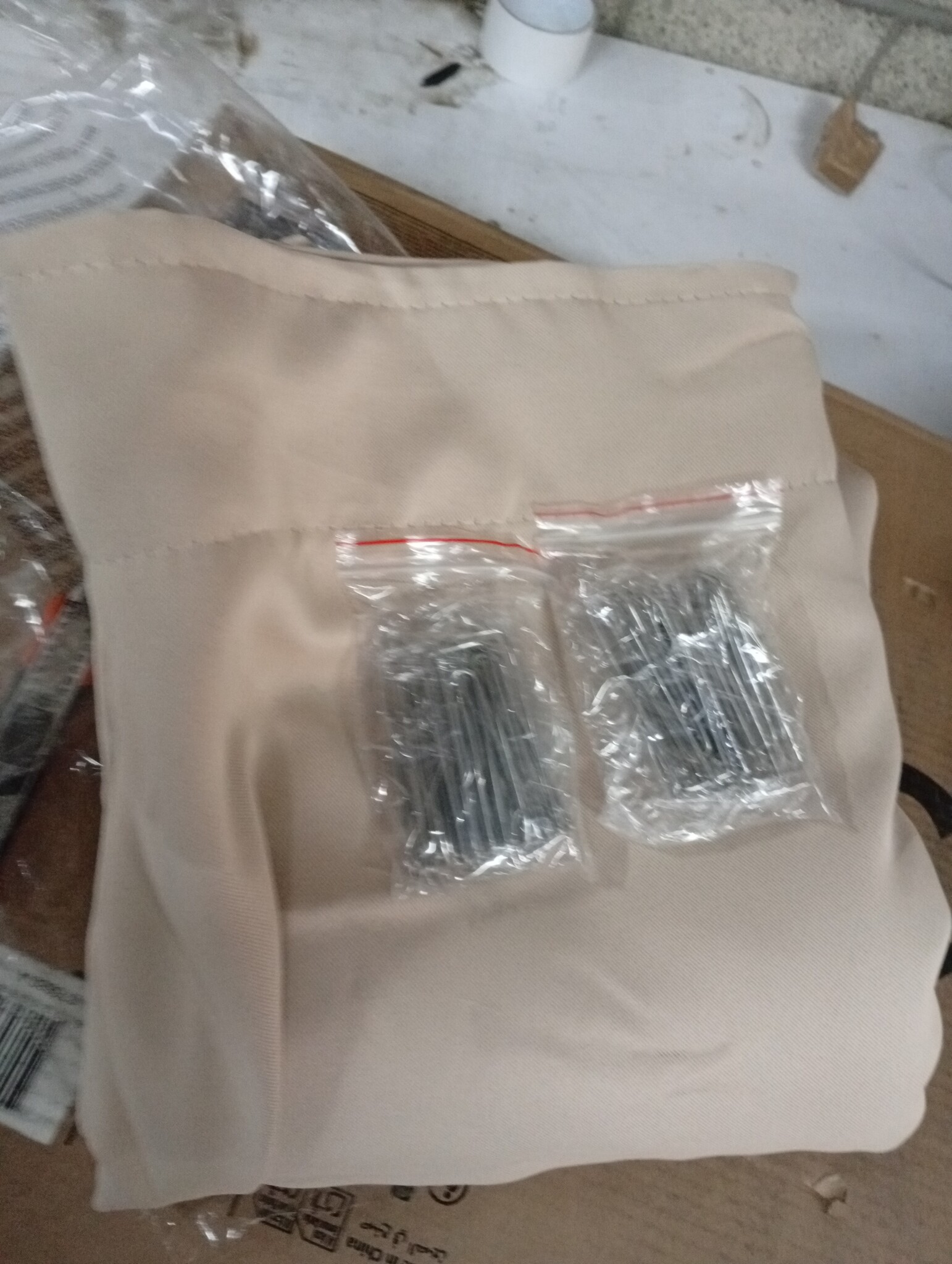 vidaXL Gordijn Verduisterend Beige 290x245 cm - 55% Korting!