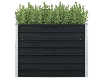 Plantenbak verhoogd vidaXL 100x100x77cm Antraciet - 40% Korting