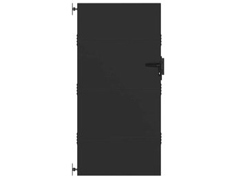 vidaXL Tuinpoort Zwart (105x175cm) - 55% Korting!