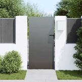 vidaXL Tuinpoort Zwart (105x175cm) - 55% Korting!