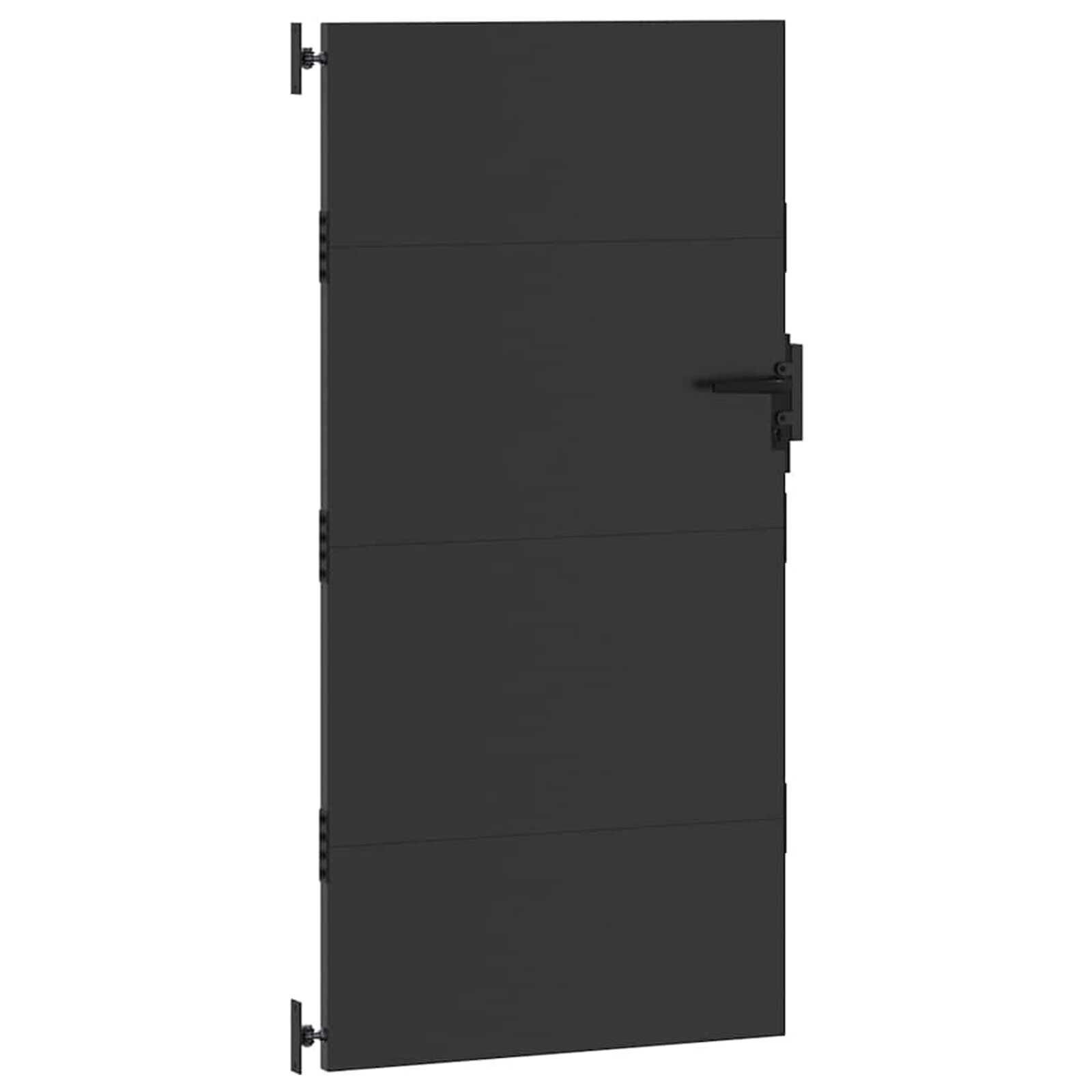 vidaXL Tuinpoort Zwart (105x175cm) - 55% Korting!