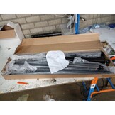 vidaXL Poort met speerpunten 100x125 cm Zwart (55% Korting)