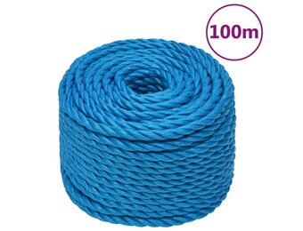 vidaXL Werktouw Polypropeen Blauw (100m, 24mm) - 55% Korting!