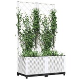 Plantenbak met Latwerk 80x40x136cm Wit (51% korting)