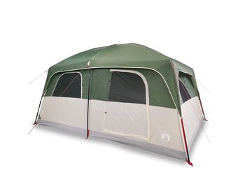 vidaXL Gezinstent 10-persoons waterdicht groen - 51% Korting