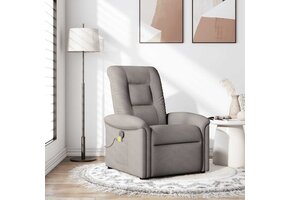 vidaXL Massagestoel Verstelbaar Taupe - Nu met 40% Korting!