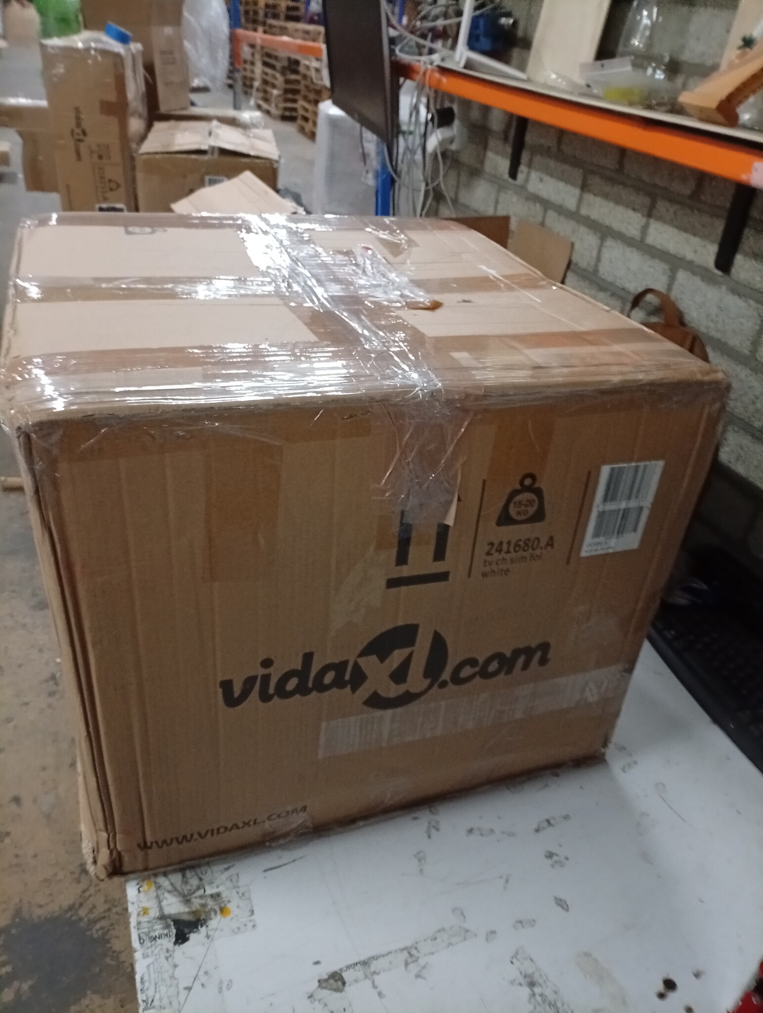 vidaXL Fauteuil Inklapbaar Kunstleer Crème - 60% Korting!