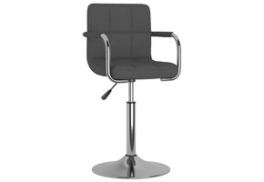 vidaXL Eetkamerstoel stof donkergrijs - Nu met 60% korting!