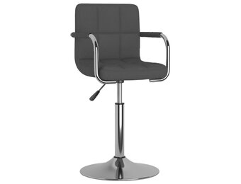 vidaXL Eetkamerstoel stof donkergrijs - Nu met 60% korting!