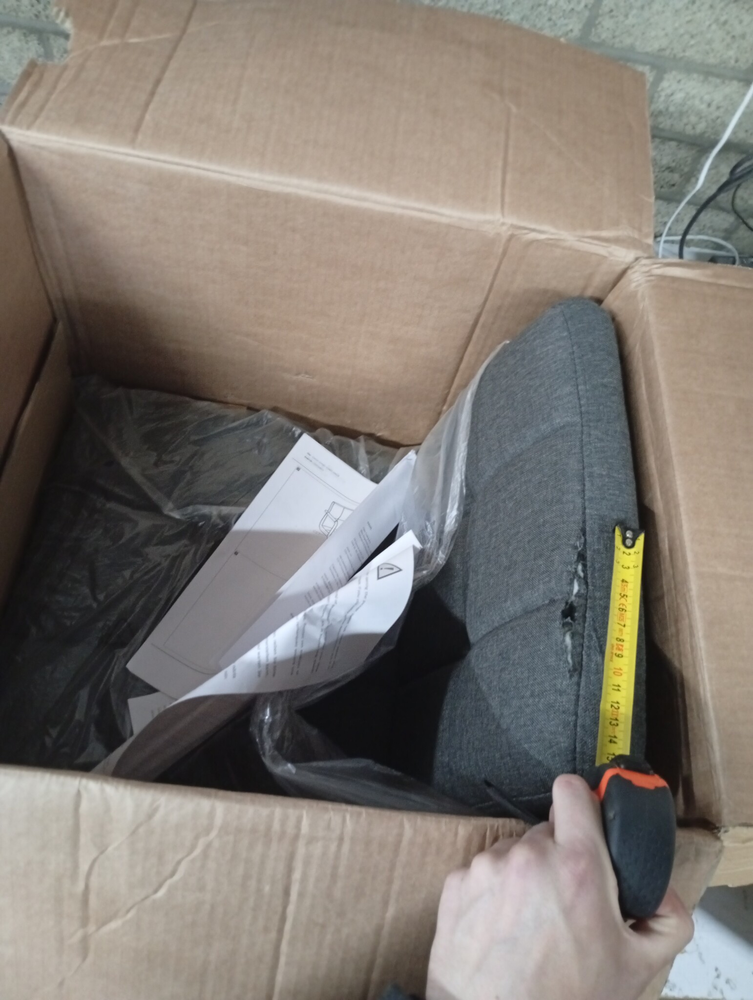 vidaXL Eetkamerstoel stof donkergrijs - Nu met 60% korting!