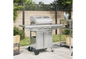 vidaXL Gasbarbecue 4 Branders RVS (40% Korting!)