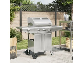 vidaXL Gasbarbecue 4 Branders RVS (40% Korting!)