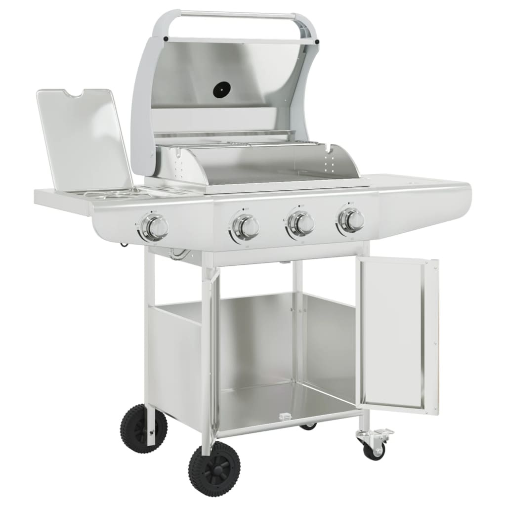 vidaXL Gasbarbecue 4 Branders RVS (40% Korting!)