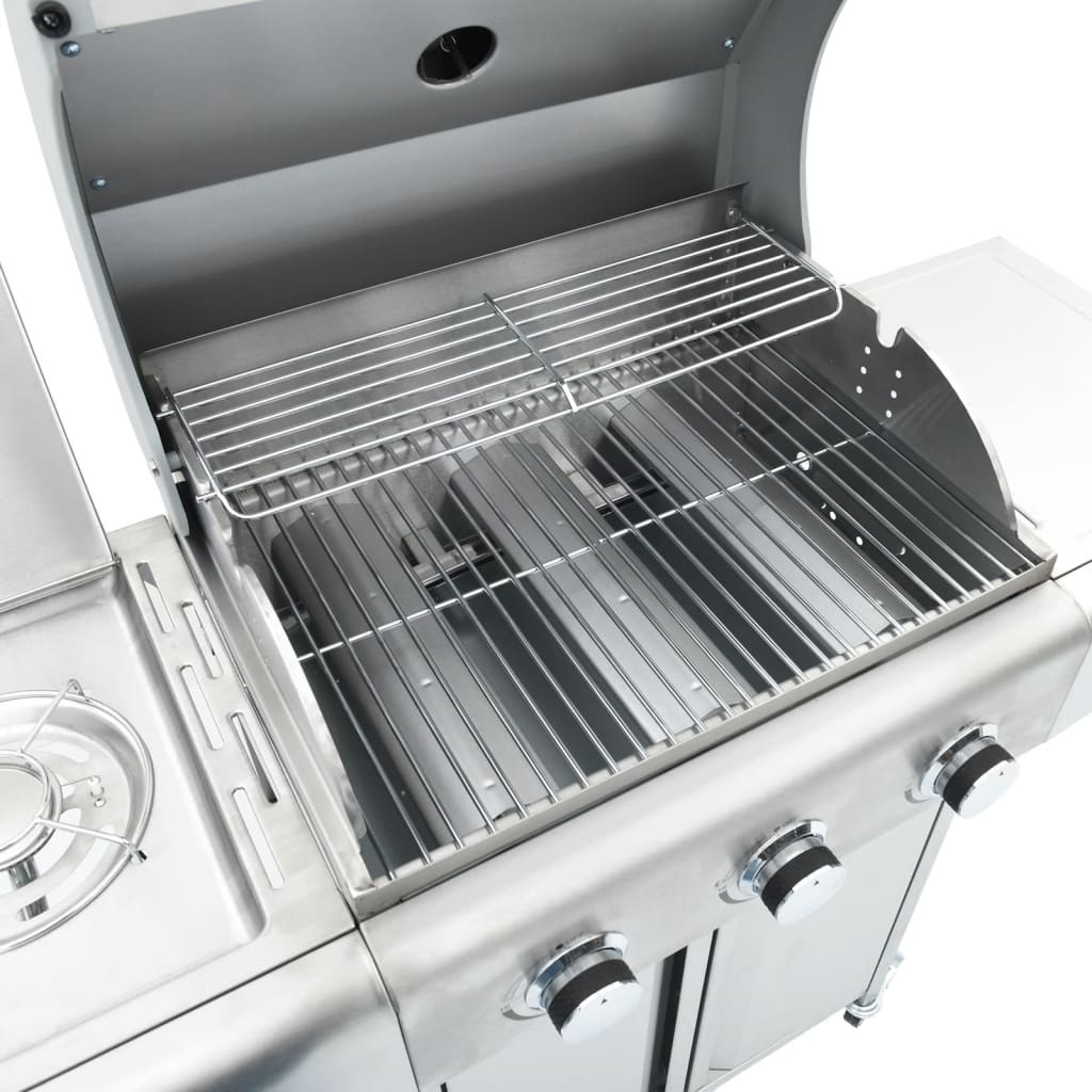 vidaXL Gasbarbecue 4 Branders RVS (40% Korting!)
