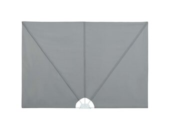 vidaXL Inklapbaar Terrasscherm 400x200cm Grijs - 40% Korting!