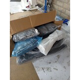 vidaXL Relaxstoel + Voetenbank Fluweel Donkergrijs - 60% Korting!