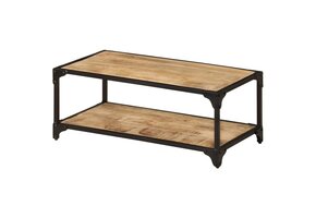 VidaXL Salontafel Massief Mangohout - 90x45x35cm - 55% Korting!