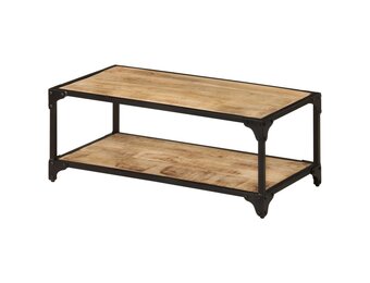VidaXL Salontafel Massief Mangohout - 90x45x35cm - 55% Korting!