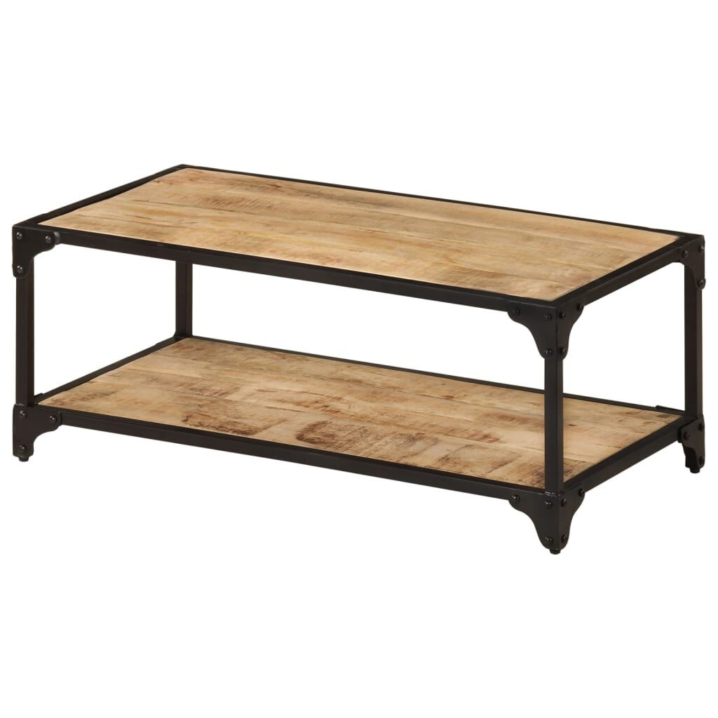 VidaXL Salontafel Massief Mangohout - 90x45x35cm - 55% Korting!
