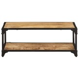 VidaXL Salontafel Massief Mangohout - 90x45x35cm - 55% Korting!