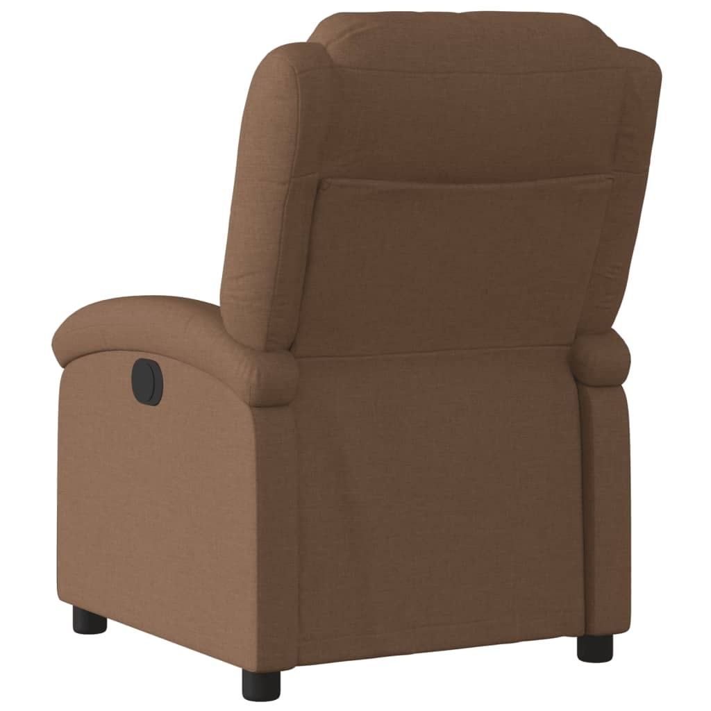 vidaXL Verstelbare Fauteuil Stof Bruin - 60% Korting!