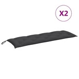 vidaXL Tuinbankkussens 2 st. 150x50x7cm Antraciet - 61% Korting!