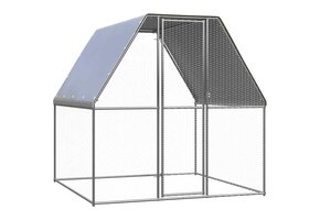vidaXL Kippenkooi 2x2x2m Gegalvaniseerd Staal - 55% Korting!
