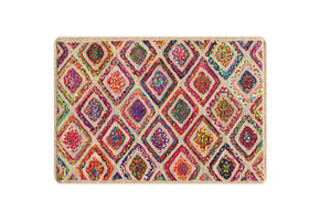 vidaXL Vloerkleed Wasbaar Anti-slip 160x230 cm Meerkleurig - 40% Korting!