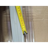 Deurluifel Polycarbonaat Zwart/Transparant 100x75 cm - 55% Korting!