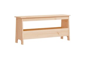 vidaXL Halbankje Grenenhout 100x28x45 cm | 40% Korting