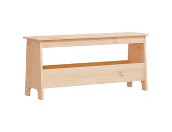 vidaXL Halbankje Grenenhout 100x28x45 cm | 40% Korting