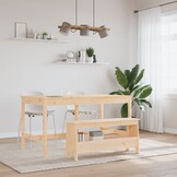 vidaXL Halbankje Grenenhout 100x28x45 cm | 40% Korting