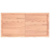 vidaXL Wastafelblad Massief Hout Lichtbruin - 120x60 cm (40% Korting!)