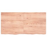 vidaXL Wastafelblad Massief Hout Lichtbruin - 120x60 cm (40% Korting!)