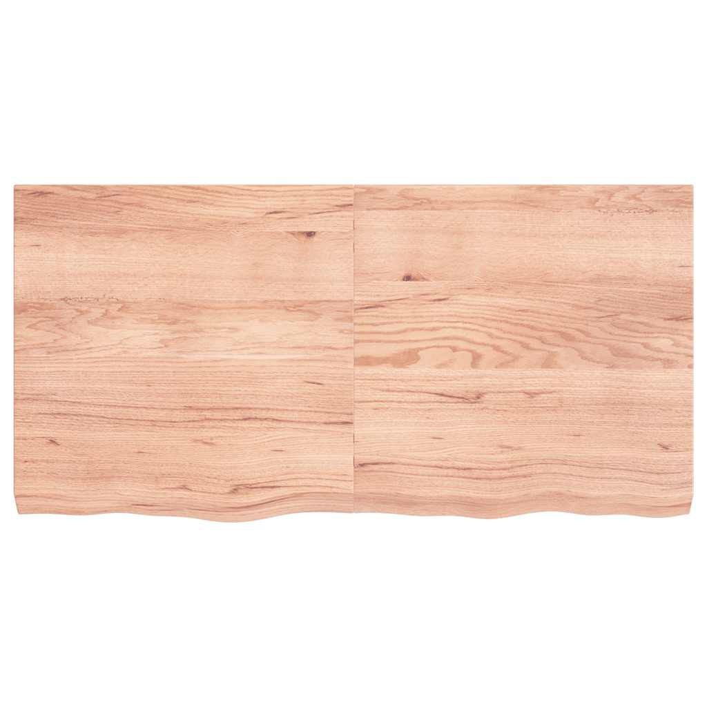 vidaXL Wastafelblad Massief Hout Lichtbruin - 120x60 cm (40% Korting!)