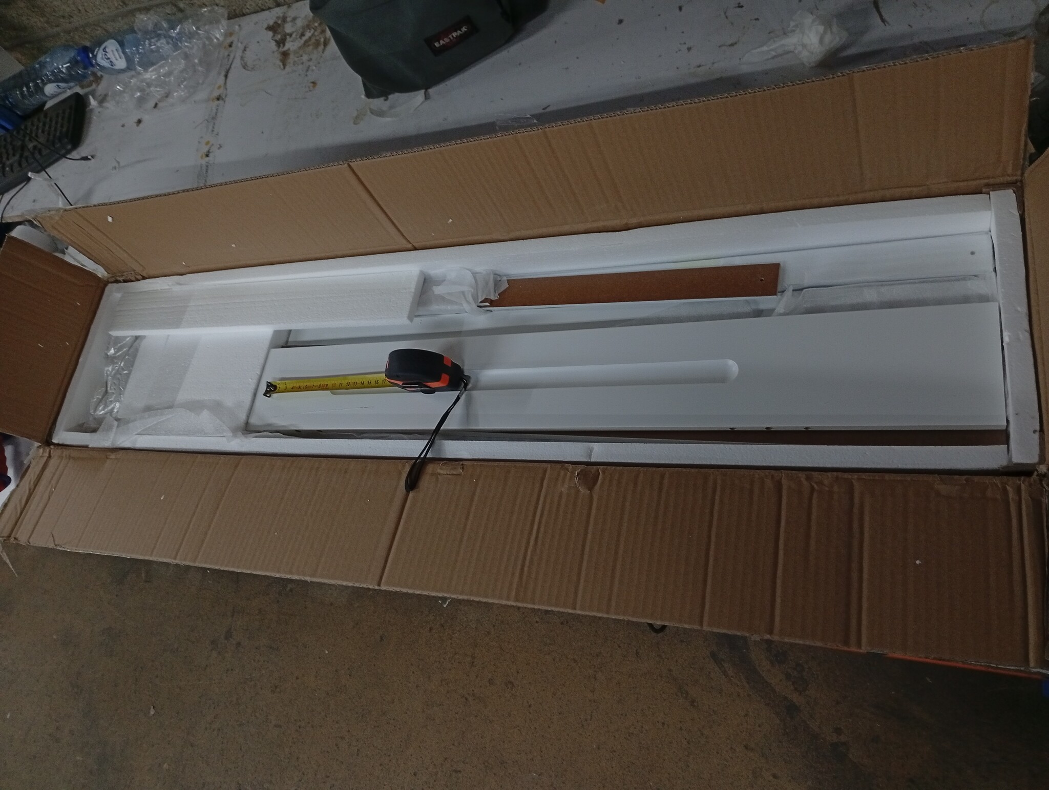 vidaXL Radiatorombouw 112 cm MDF Wit - 55% Korting!